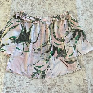 7 avenue pink off the shoulder top women’s size M